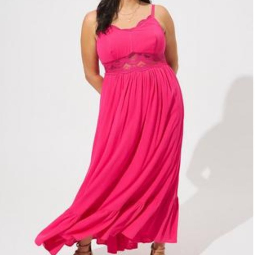 Torrid Hot Pink Dress